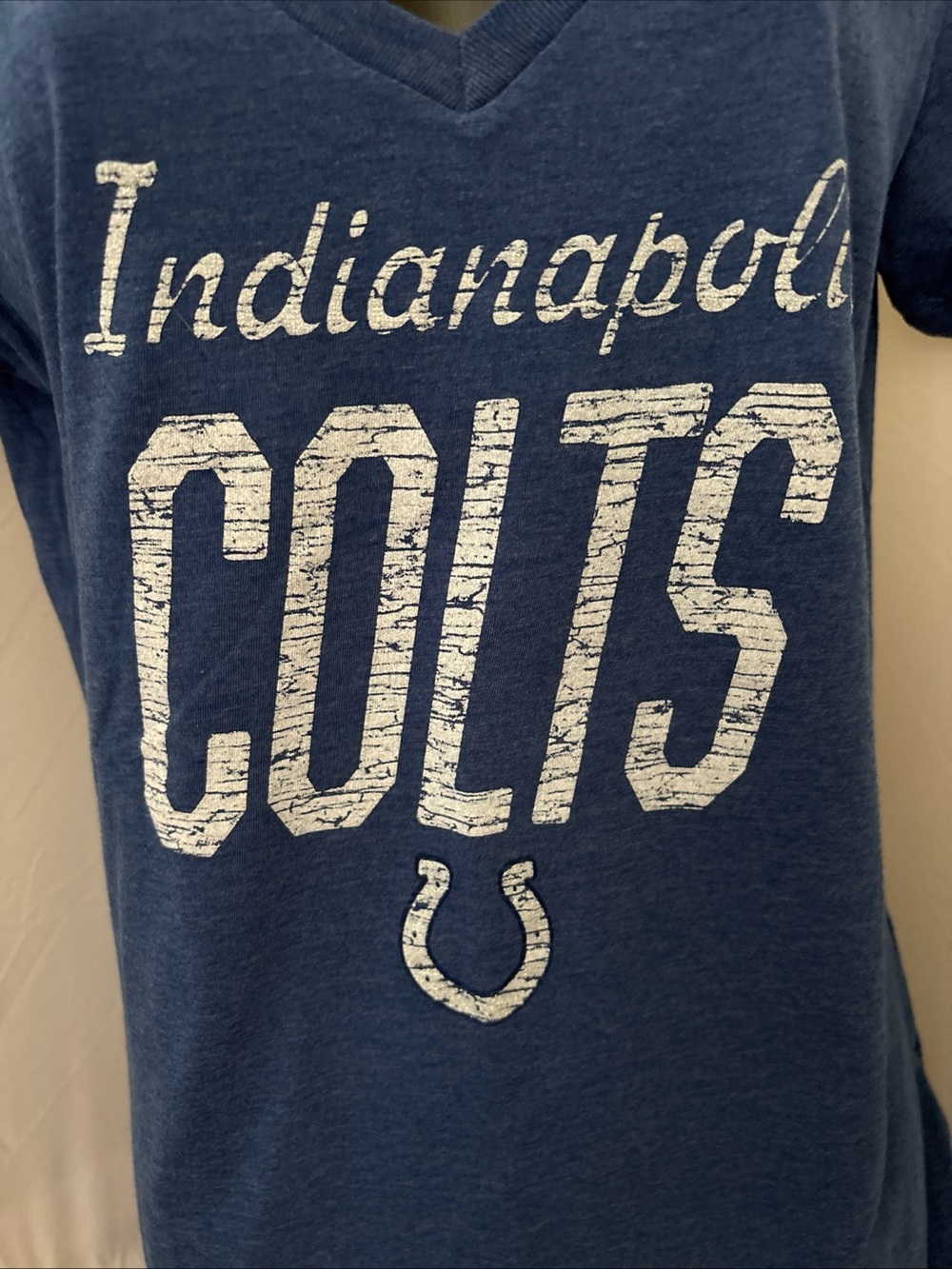 NFL Women's Team Apparel Tee - Blue and White